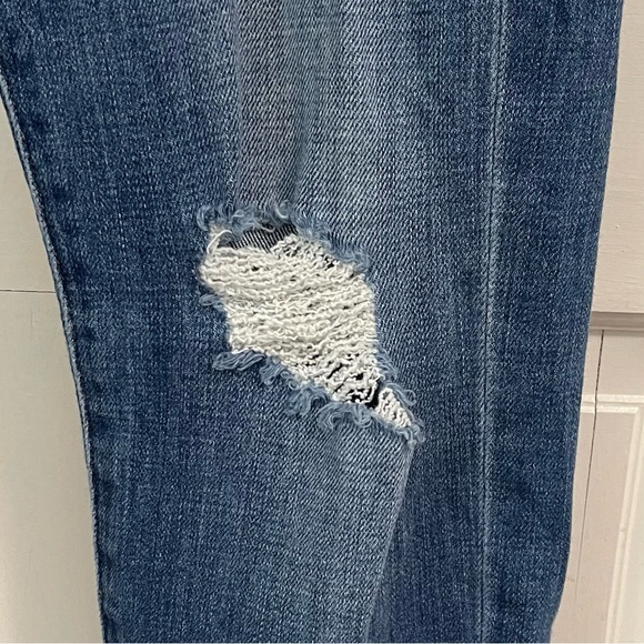 Frame Le Beau Boyfriend Jeans Size 28 Distressed Straight Leg Denim - Picture 4 of 9